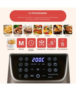 Fatto in casa da Benedetta Friggitrice ad Aria 6,5L Doppia Resistenza