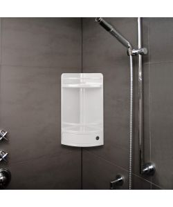 Tatay Angoliera Bagno con Cassetto 20x20 H50 Bianca - Mobiletto Salvaspazio