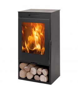 Panadero Stufa a Legna Zahara 6,9 kW Eco A+ Portalegna e Vetro Pulito