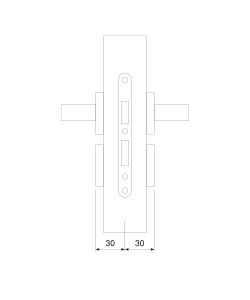 Emuca Cilindro serratura sicurezza profilo europeo per porta, 30x30 mm 5 sets