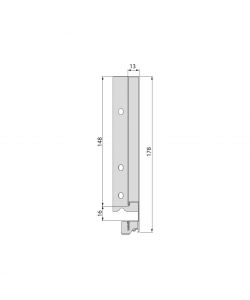 Emuca Cassetto Esterno Vertex 40Kg H178 P450 Grigio