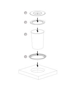 Emuca Pattumiera Da Incasso Recycle Per Piano 6 L