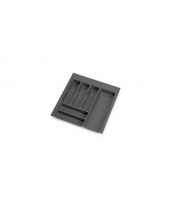 Portaposate Optima per cassetto da cucina Vertex/Concept 500, modulo 500 mm, Spalle 16mm, Plastica, grigio antracite