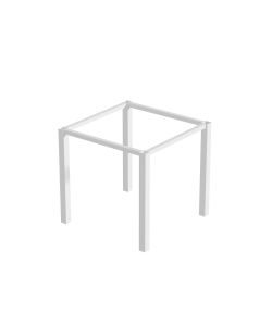 Emuca Gambe quadrate e struttura tavolo,50x50mm Verniciato bianco 750x750 mm
