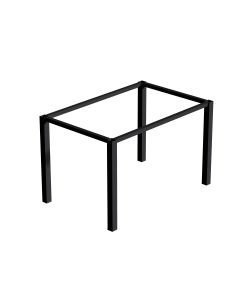 Emuca Gambe quadrate e struttura tavolo, 50x50mm Verniciato nero 1150x750 mm