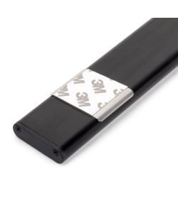 Emuca Applique LED Kaus Black ricaricabile via USB con sensore di movimento, 600mm, Verniciato nero 1 UN