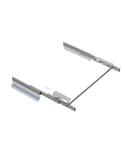 Emuca Guide per tavolo allungabile e elevabile Opl Folding + 39 M120, Champagne anodizzato, Alluminio