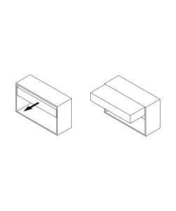 Emuca Guide per tavolo allungabile e elevabile Opl Folding + 39 M120, Champagne anodizzato, Alluminio