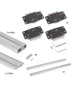 Emuca Kit di ferramenta per Flow2 Anodizzato opaco