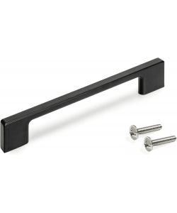 Set 5 maniglie per mobili Montreal L160mm nero verniciato