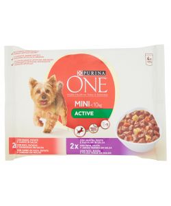 Purina One Umido Cibo Completo per Cani Manzo e Anatra 4 x 100 g