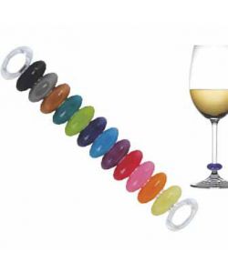 Anelli segna calici 12 colori Uno Vino