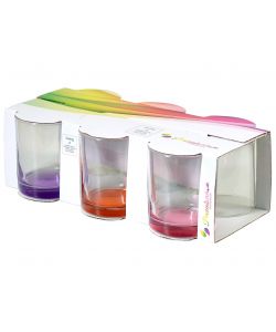Set 6 Bicchieri Vetro Colorati - Assortiti - 280ml