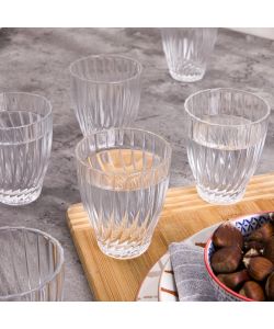 Set 6 Bicchieri Bouquet in Vetro per Occasioni Speciali - 300 ml