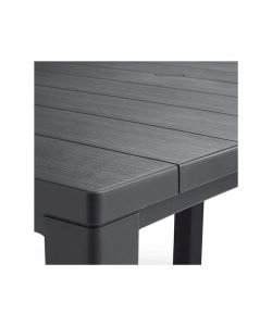 JULIE TABLE - 147x90x75h - Woodlook - Grafite Keter