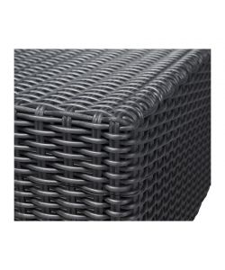 CALIFORNIA SET 2 POLTRONE con cuscini seduta/schienale - (2x) 83x68x71,5h - Round Wicker 6 mm - Grafite Keter