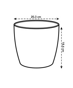 Elho Vaso Brussels - Bianco - Ø 20 cm