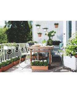 Elho Balconiera Green Basics - Beige Naturale - 80 cm