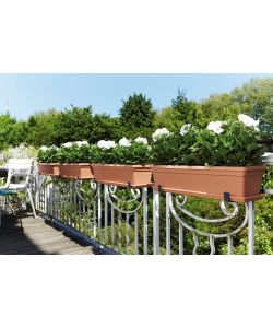 Elho Sottovaso Balconiera - Beige Naturale - 80 cm