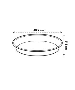 Sottovaso basics saucer 41cm Verde