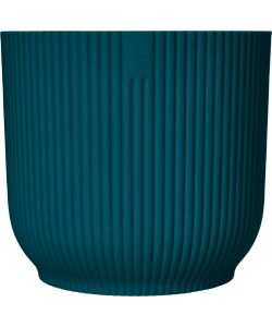 Elho Vibes Fold Vaso per Piante d. 14 cm Blu Profondo Design Moderno