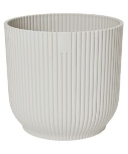 Elho Vaso Vibes Fold Rotondo 22 cm Bianco Silky per Piante Interni