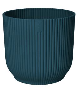 Elho Vibes Fold Vaso per Piante d. 22 cm Blu Profondo Design Moderno