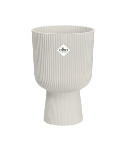 Elho Vaso Vibes Fold Coupe 14 cm Silky White - Fioriera Interna Elegante