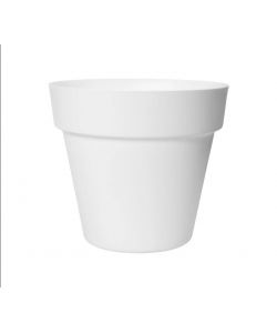Elho Vaso Florus Paris Flowerpot Rotondo 25 cm Bianco per Interno ed Esterno