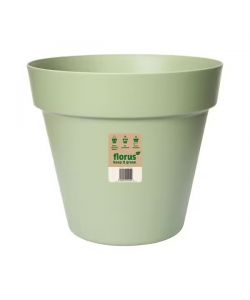 Elho Fioriera Florus Paris 35 cm Mint - Vaso rotondo moderno per esterno