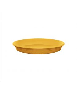Elho Sottovaso Rotondo 19 cm Mustard - Design Elegante per Vasi e Fioriere