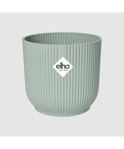 Elho Vaso Vibes Fold Rotondo Verde Sorbetto � 16 cm per Piante Interni