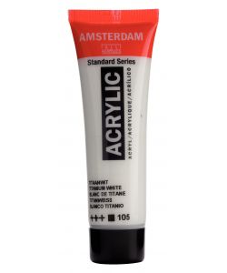 Colore acrilico Amsterdam 20 ML Bianco Titanio