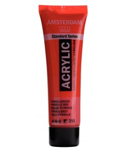 Colore Acrilico Amsterdam 20 ML Rosso Pyrrole