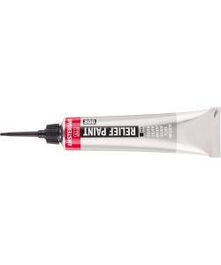 Amsterdam Vernice Rilievo Argento Tubetto 20 ml Finitura Opaca