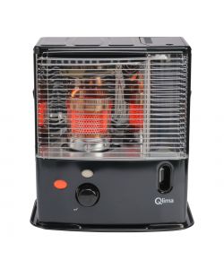 Qlima Stufa a Stoppino Portatile - Nero - 2,4 kW