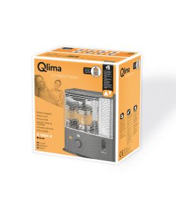 Qlima Stufa a Stoppino Portatile - Nero - 2,4 kW