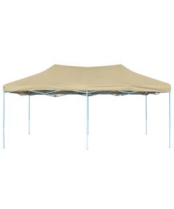 Tenda Pieghevole Pop-Up 3x6 m Bianco Crema