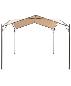 Gazebo Padiglione Tenda Tettoia 4x4 m in Acciaio Beige