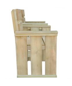 Panchina da Giardino a 2 Posti 150 cm in Legno Impregnato