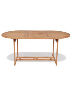 Tavolo da Giardino 180x90x75 cm in Massello di Teak 43030