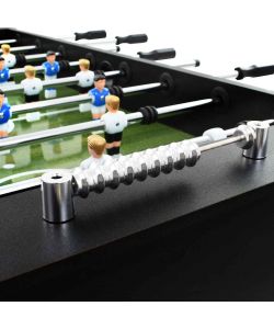 vidaXL Tavolo Calcio Balilla Nero 140x74,5x87,5 cm in Acciaio