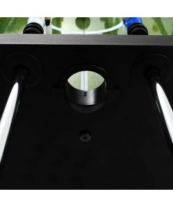 vidaXL Tavolo Calcio Balilla Nero 140x74,5x87,5 cm in Acciaio