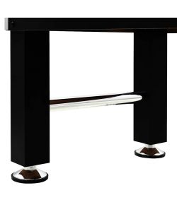 vidaXL Tavolo Calcio Balilla Nero 140x74,5x87,5 cm in Acciaio