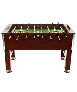 vidaXL Tavolo Calcio Balilla Marrone 140x74,5x87,5 cm in Acciaio