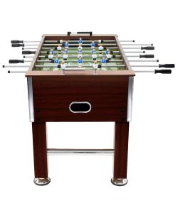 vidaXL Tavolo Calcio Balilla Marrone 140x74,5x87,5 cm in Acciaio