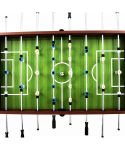 vidaXL Tavolo Calcio Balilla Marrone 140x74,5x87,5 cm in Acciaio