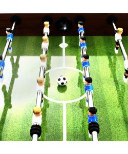 vidaXL Tavolo Calcio Balilla Marrone 140x74,5x87,5 cm in Acciaio