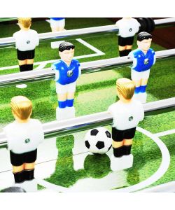 vidaXL Tavolo Calcio Balilla Marrone 140x74,5x87,5 cm in Acciaio