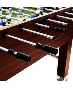 vidaXL Tavolo Calcio Balilla Marrone 140x74,5x87,5 cm in Acciaio